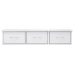 vidaXL Estante cajones pared contrachapada blanco brillo 88x26x18,5cm