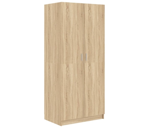 Armario de madera contrachapada roble Sonoma 80x52x180 cm