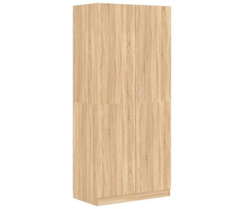 Armario de madera contrachapada color roble Sonoma 90x52x200 cm