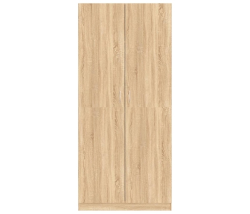 Armario de madera contrachapada color roble Sonoma 90x52x200 cm