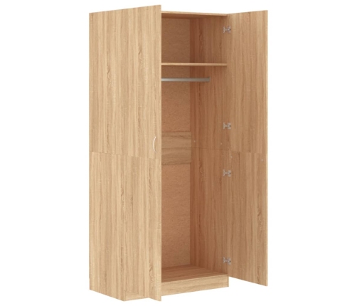 Armario de madera contrachapada color roble Sonoma 90x52x200 cm