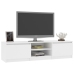 vidaXL Mueble para TV madera contrachapada blanco 140x40x35,5 cm