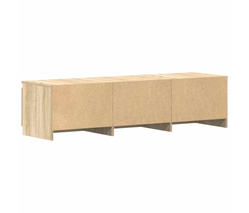 Mueble TV madera contrachapada color roble Sonoma 140x40x35,5cm