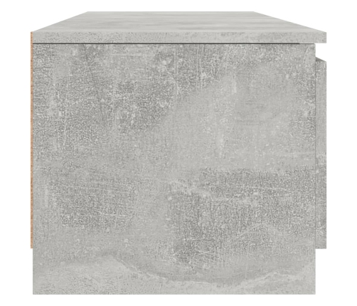 vidaXL Mueble de TV madera contrachapada gris hormigón 140x40x35,5 cm