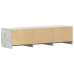 Mueble de TV madera contrachapada gris hormigón 140x40x35,5 cm