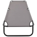 Tumbona plegable acero gris