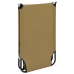 vidaXL Tumbona plegable acero taupe