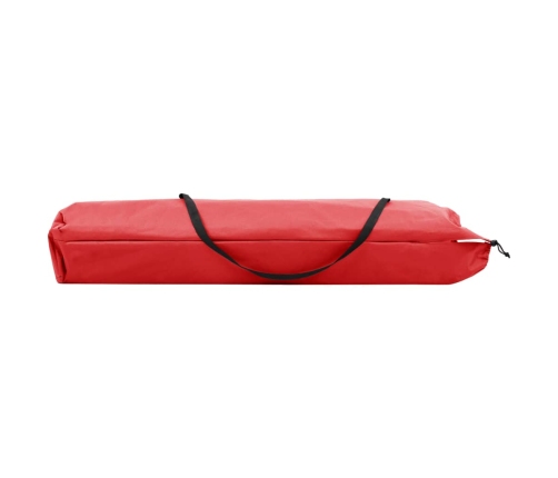 Tumbona doble plegable acero roja