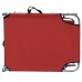 vidaXL Tumbona plegable con toldo de aluminio roja