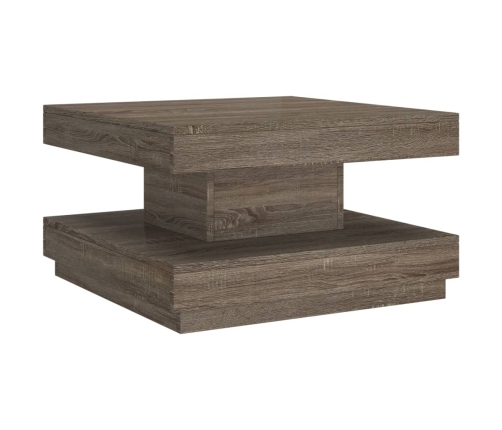 Mesa de centro de MDF gris 60x60x35 cm