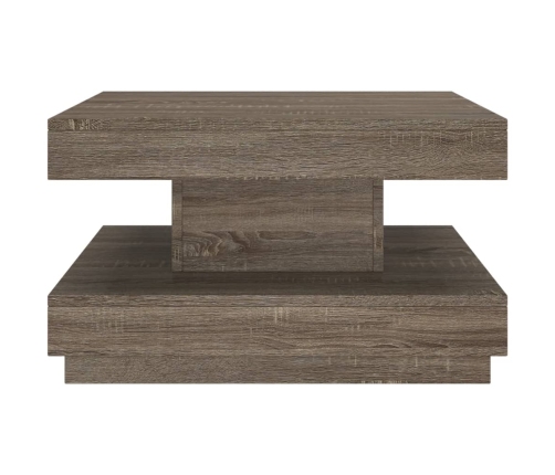 Mesa de centro de MDF gris 60x60x35 cm