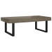 Mesa de centro MDF y hierro gris y negro 120x60x40 cm