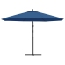 Sombrilla voladiza con poste de aluminio azul 350 cm