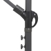 Sombrilla colgante con palo de aluminio verde 3 m