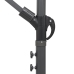 Sombrilla colgante con palo de aluminio burdeos 3 m