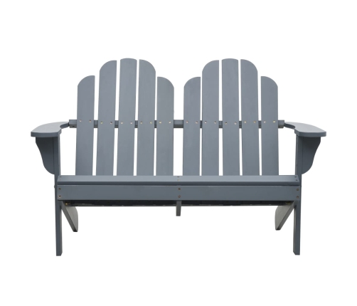 Silla Adirondack doble madera gris