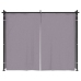 Cenador con cortinas acero gris antracita 3x3 m