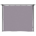 Cenador con cortinas acero gris antracita 3x6 m