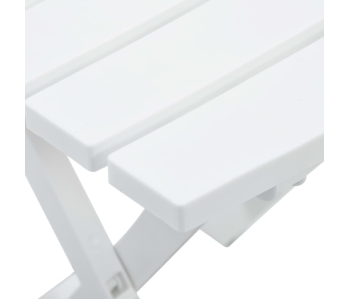 Mesa de jardín plegable blanco 45,5x38,5x50 cm