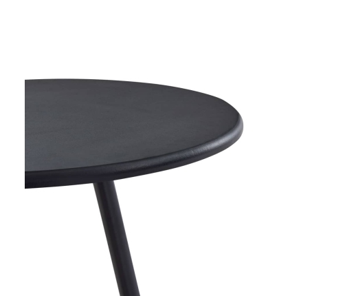 Mesa alta de cocina MDF negro 60x107,5 cm