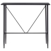 Mesa alta de cocina MDF negro 120x60x110 cm