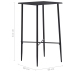 Mesa alta de cocina MDF negro 60x60x111 cm