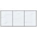 vidaXL Mesa de comedor de vidrio templado blanco 180x90x75 cm