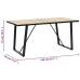 vidaXL Mesa de comedor de MDF color roble 140x70x75 cm