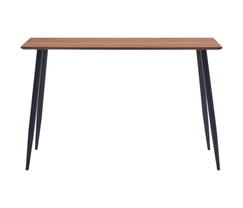 Mesa de comedor de MDF marrón 120x60x75 cm