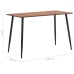 Mesa de comedor de MDF marrón 120x60x75 cm