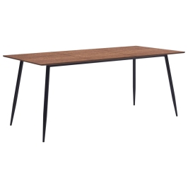 Mesa de comedor de MDF marrón 180x90x75 cm