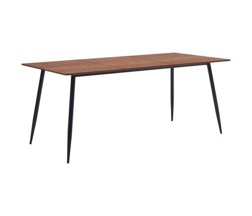 Mesa de comedor de MDF marrón 180x90x75 cm