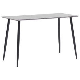 Mesa de comedor de MDF gris 120x60x75 cm