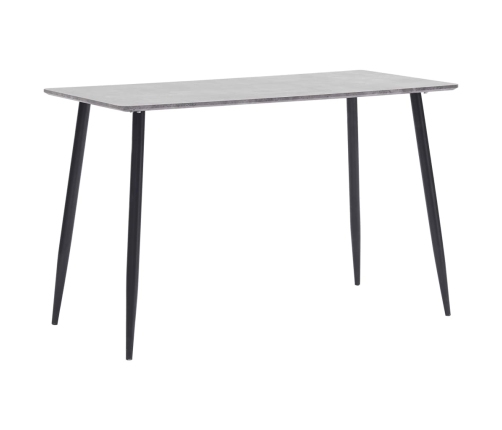 Mesa de comedor de MDF gris 120x60x75 cm