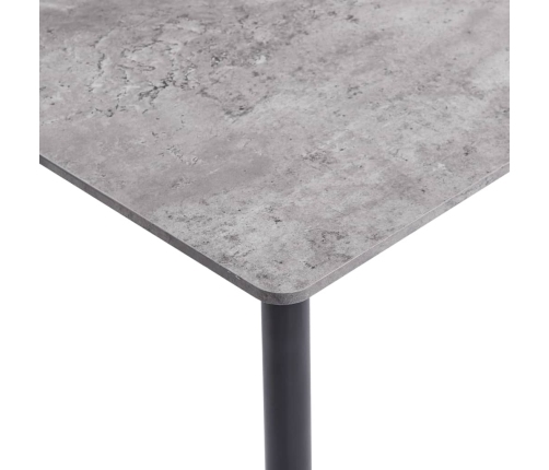 Mesa de comedor de MDF gris 120x60x75 cm