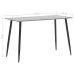 Mesa de comedor de MDF gris 120x60x75 cm