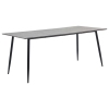 Mesa de comedor de MDF gris 200x100x75 cm