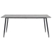 Mesa de comedor de MDF gris 200x100x75 cm