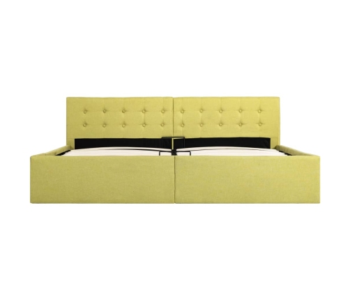 Cama canapé hidraúlica tela amarillo lima 180x200 cm