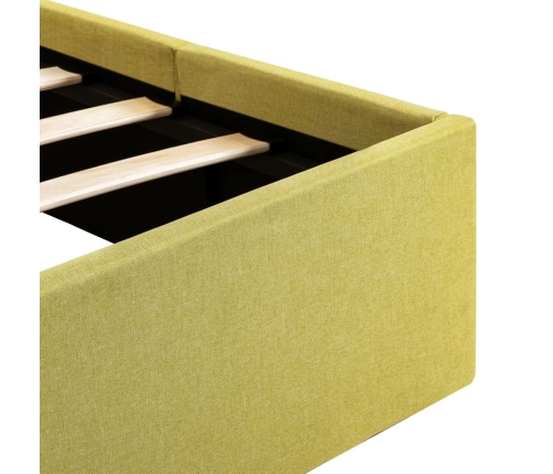 Cama canapé hidraúlica tela amarillo lima 180x200 cm