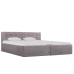 Cama canapé hidráulica almacenaje sin colchón taupe 160x200 cm