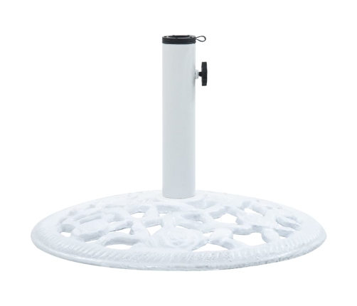 Base de sombrilla de hierro fundido blanco 12 kg 48 cm