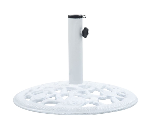 Base de sombrilla de hierro fundido blanco 12 kg 48 cm