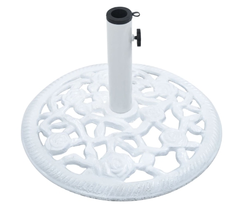 Base de sombrilla de hierro fundido blanco 12 kg 48 cm