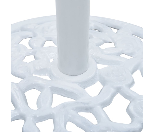 Base de sombrilla de hierro fundido blanco 12 kg 48 cm