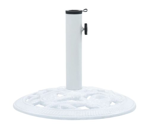 Base de sombrilla de hierro fundido blanco 9 kg 40 cm