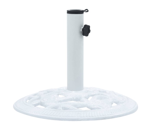 Base de sombrilla de hierro fundido blanco 9 kg 40 cm