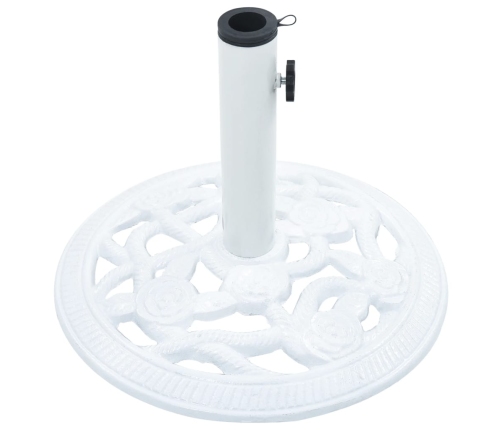 Base de sombrilla de hierro fundido blanco 9 kg 40 cm