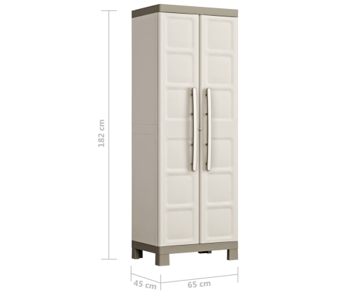 Keter Armario de almacenaje con estantes Excellence beige taupe 182 cm