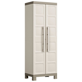 Keter Armario almacenaje multiusos Excellence beige y taupe 182 cm